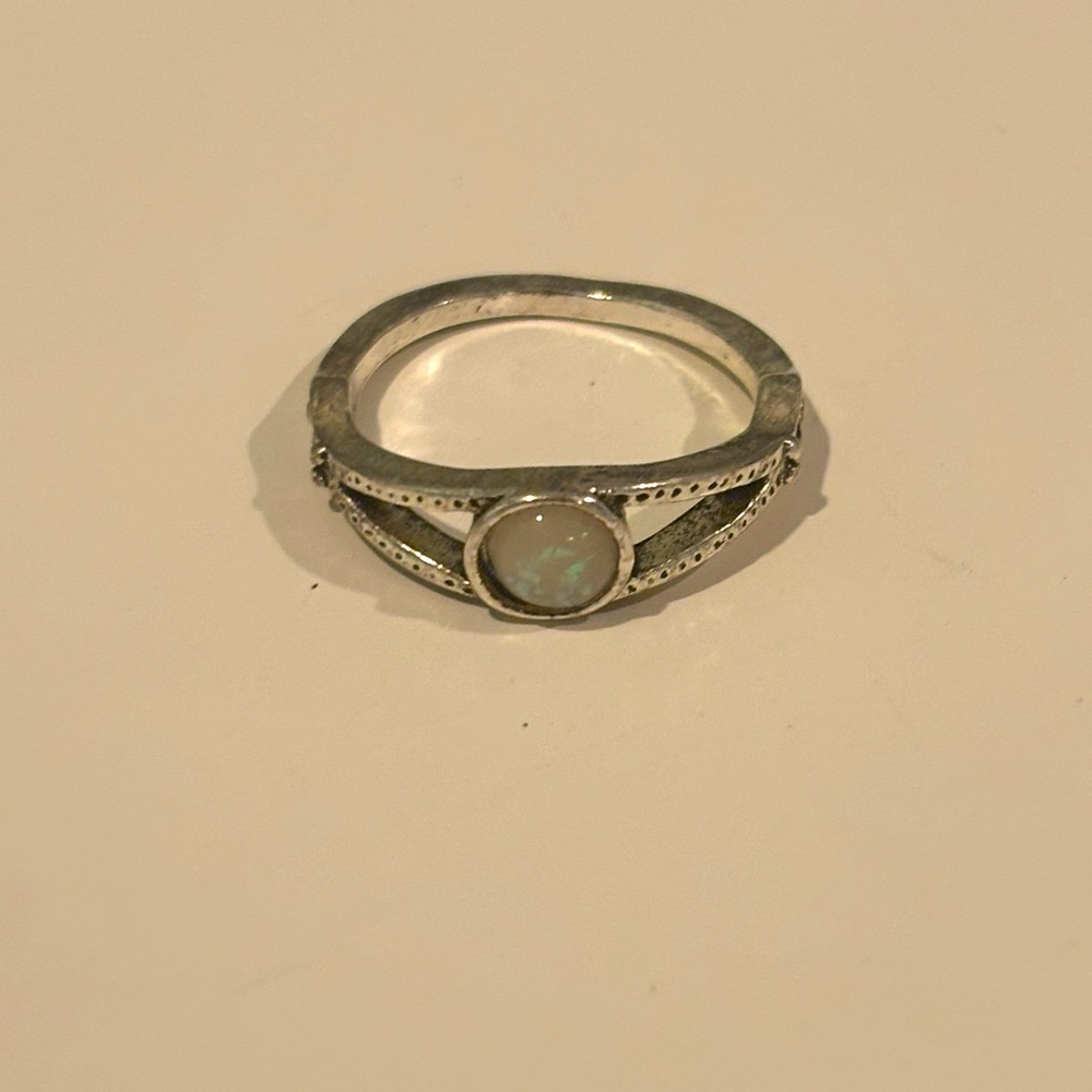 Silver Opal Ring
